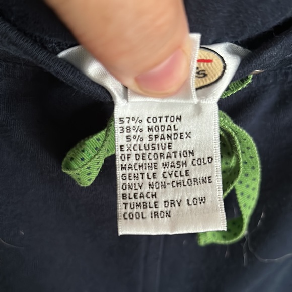 Talbots Navy Blue Knit Pants with Patch - Picture 4 of 5